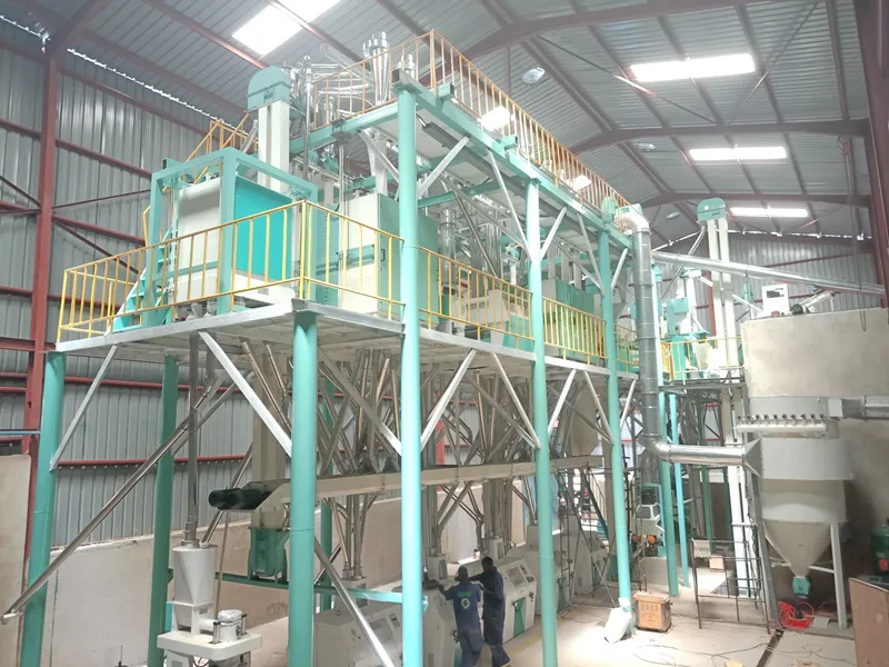 UGANDA 50TPD-60TPD Steel Frame Wheat Mill Plant