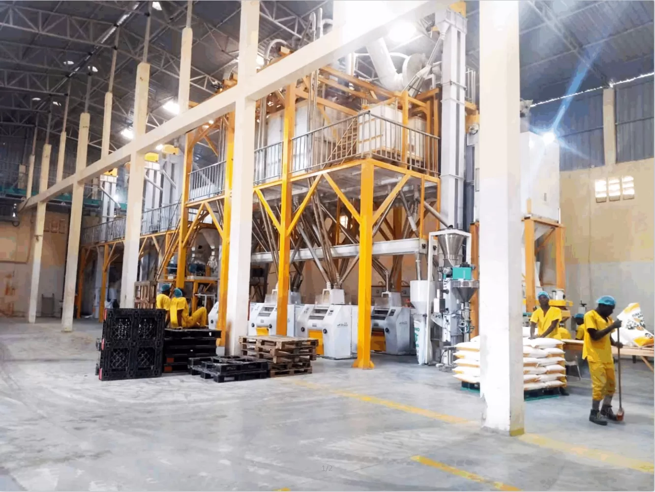 Flour Mill Solution For Steel Structure Flour Milling Plant
