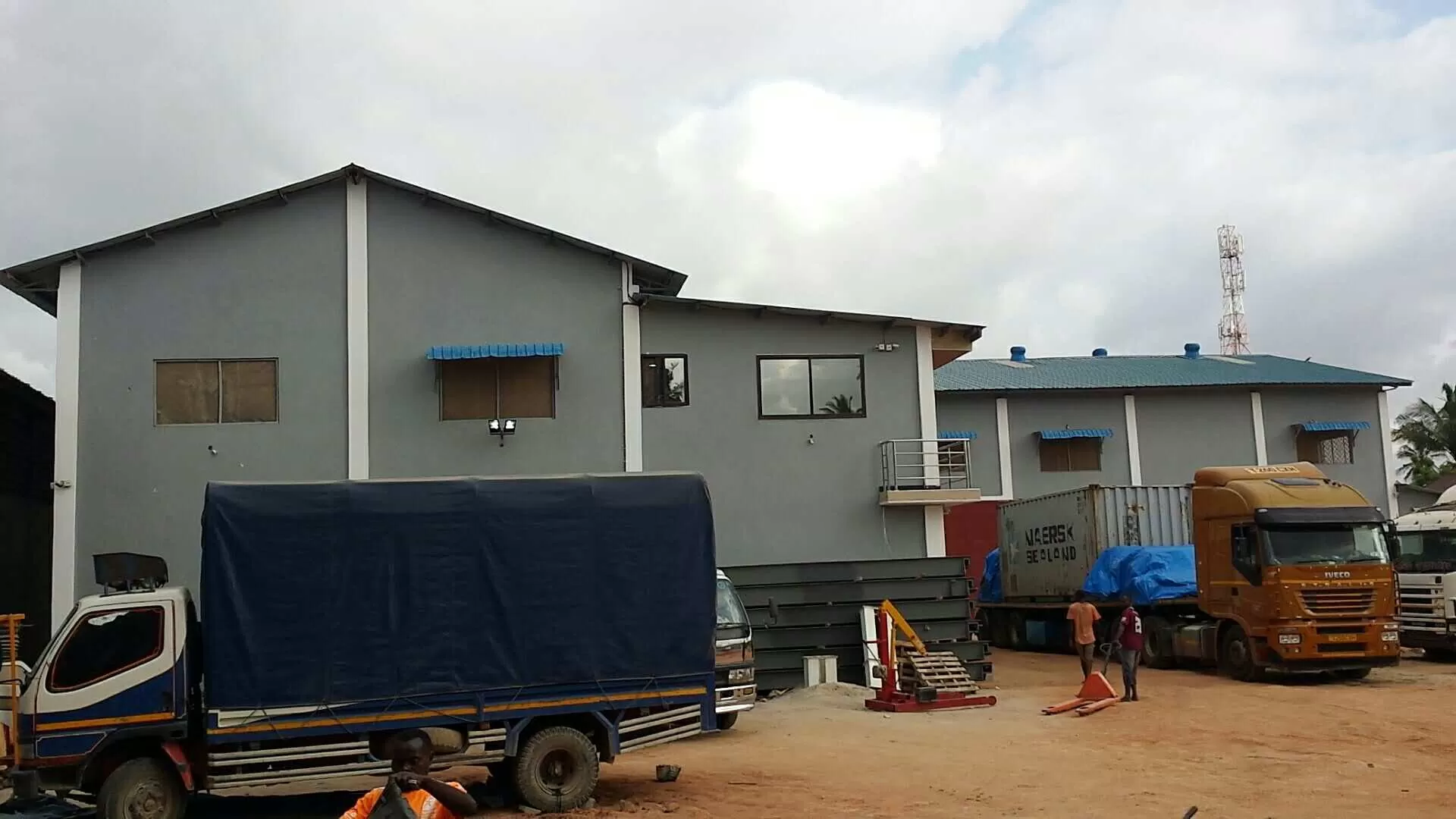 TANZANIA 50-80TPD Steel Frame Maize Flour Mill Plant