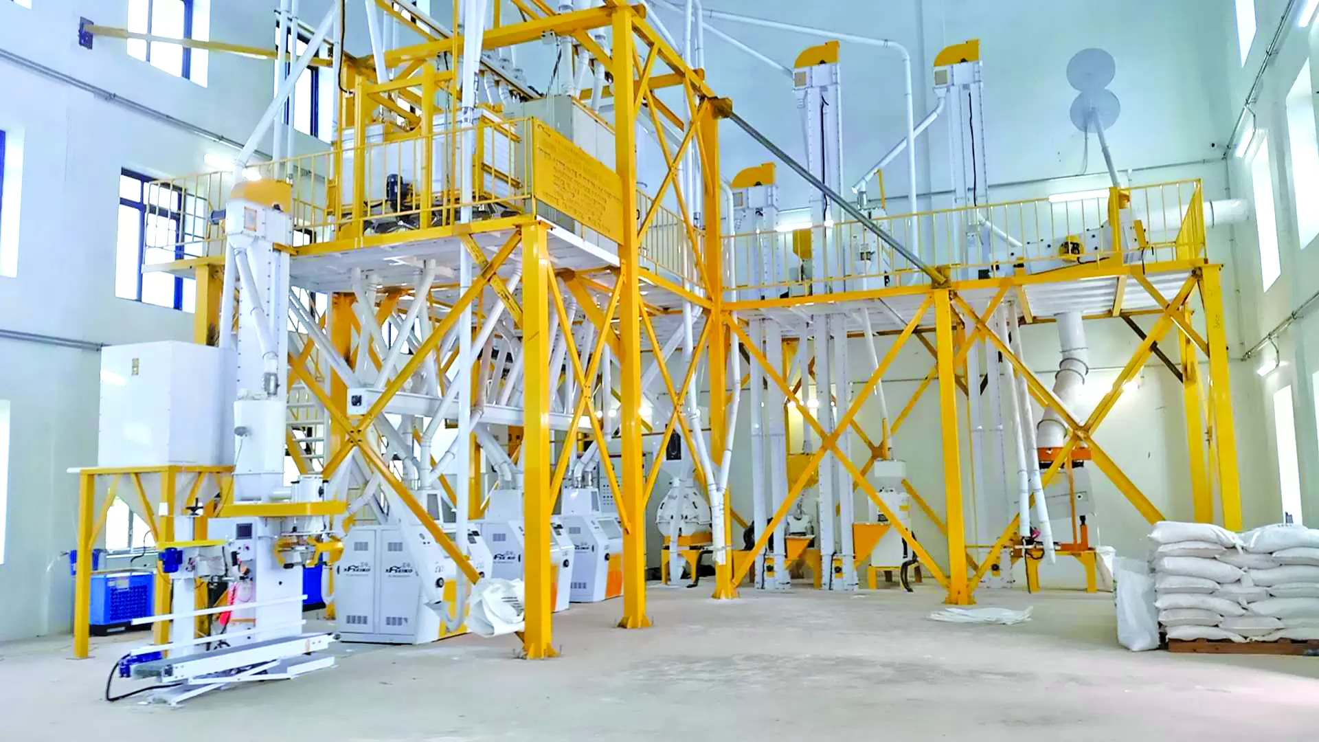 MALAWI 60TPD Steel Frame Maize Flour Mill Plant