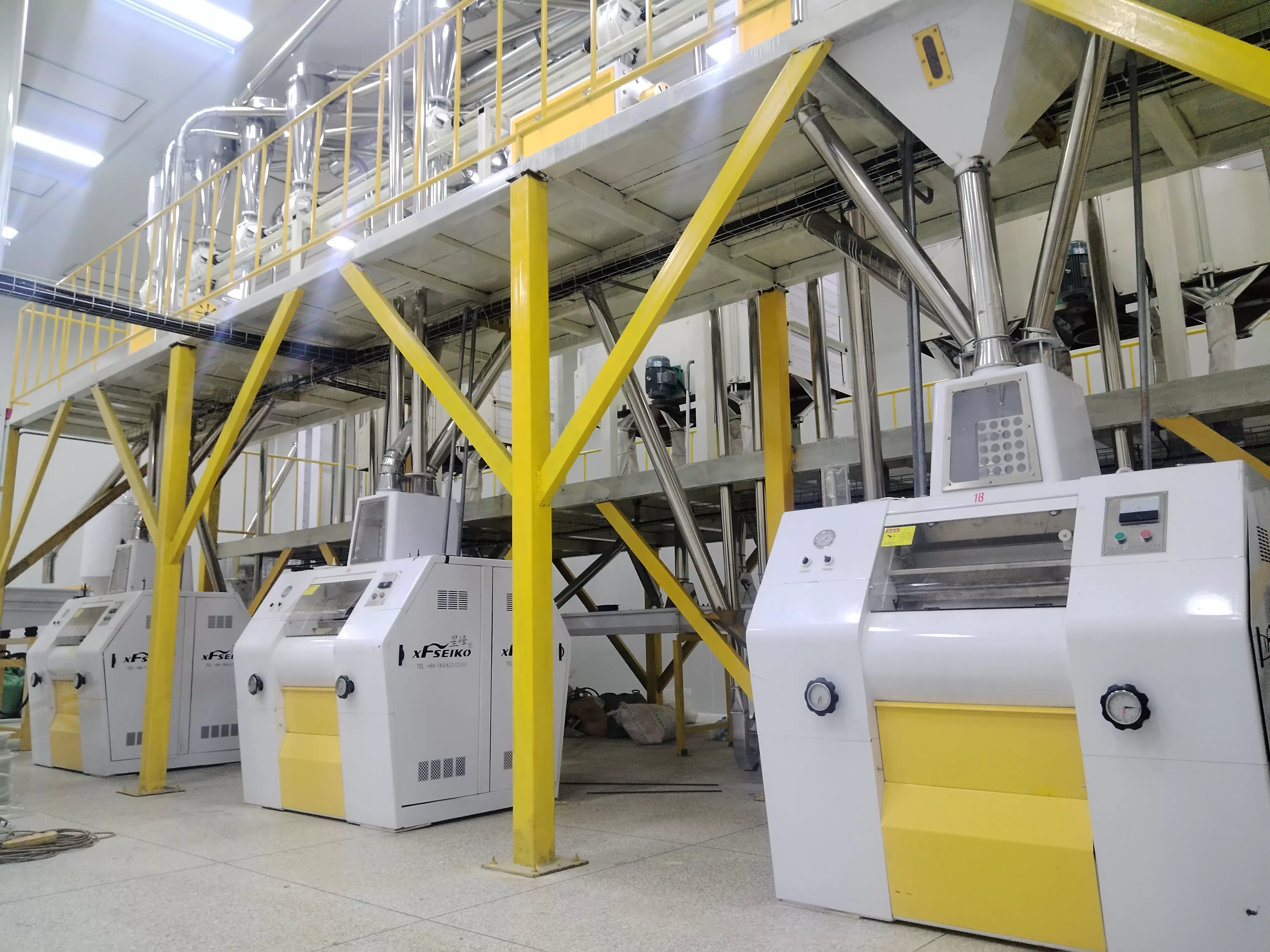 KENYA 30TPD Steel Frame Wheat Mill Plant