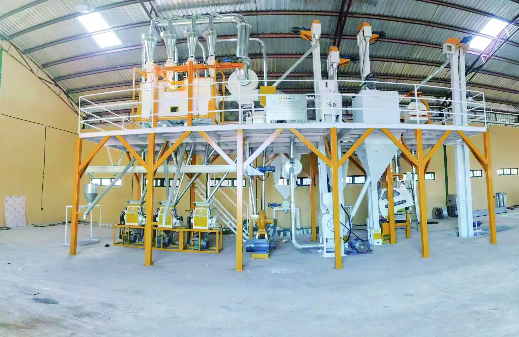 NIGERIA 20TPD Steel Frame Maize Mill Plant