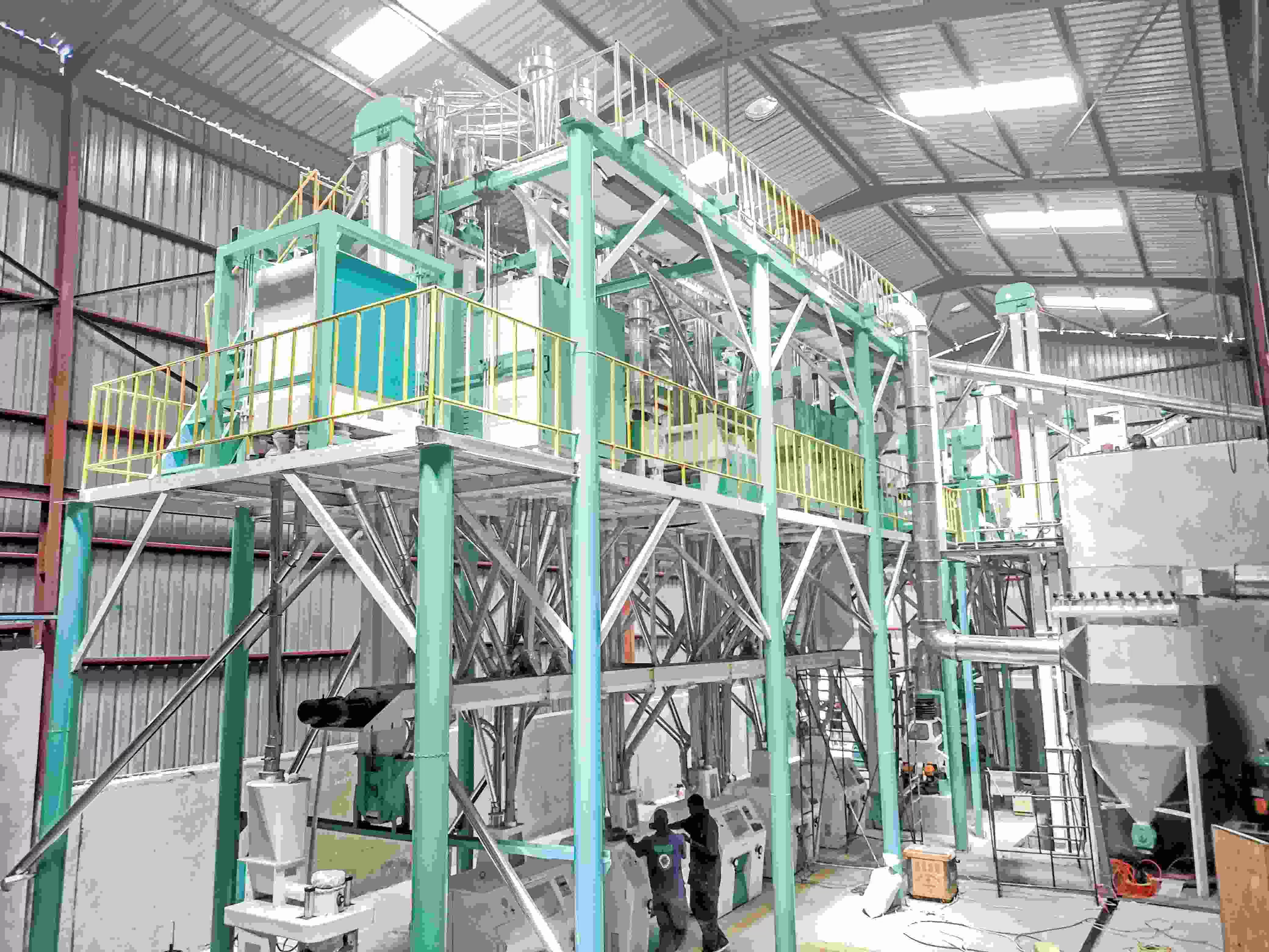 UGANDA 50TPD-60TPD Steel Frame Wheat Mill Plant