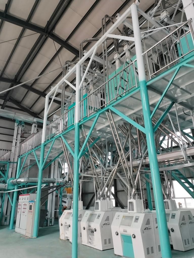 ETHIOPIA 80TPD Steel Frame Wheat Mill Plant
