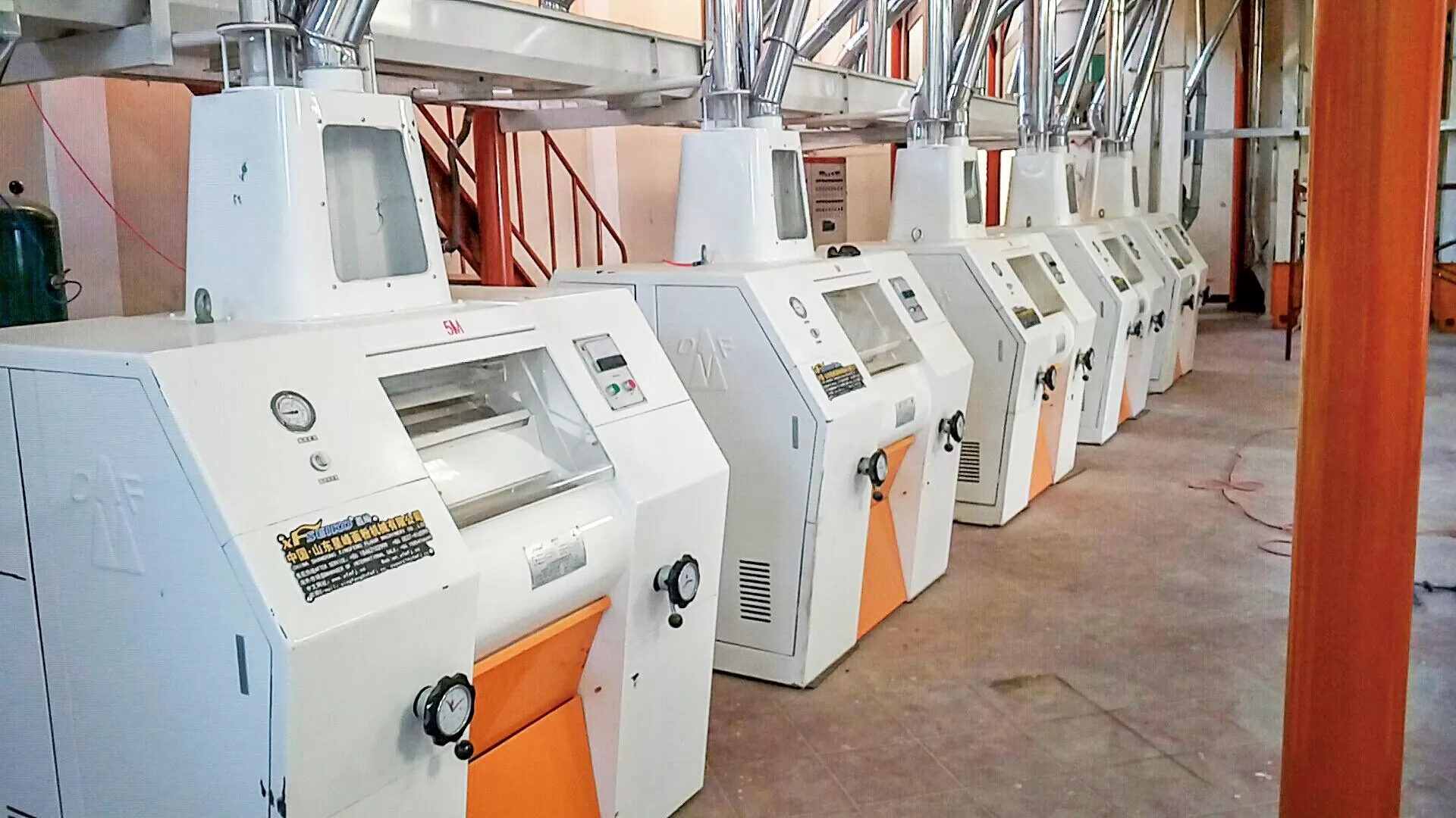 TANZANIA 50-80TPD Steel Frame Maize Flour Mill Plant