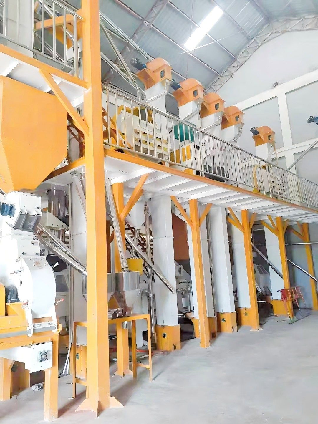 TANZANIA 100TPD-120TPD Steel Frame Maize Flour Mill Plant