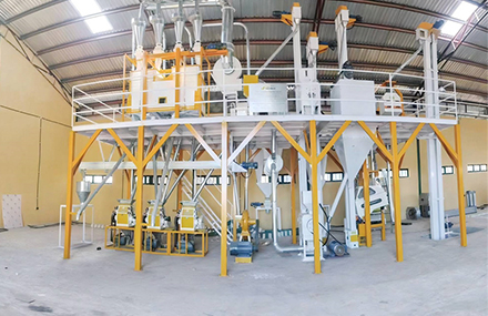 NIGERIA 20TPD Steel Frame Maize Mill Plant