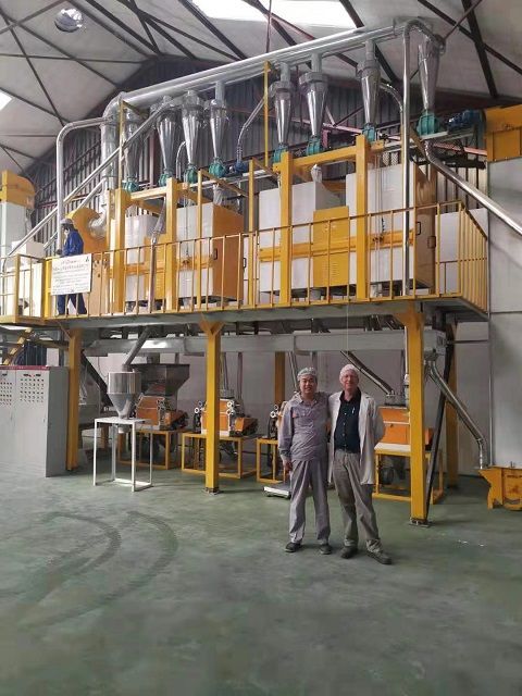 Swaziland 30-40TPD Steel Frame Maize Flour Mill Plant
