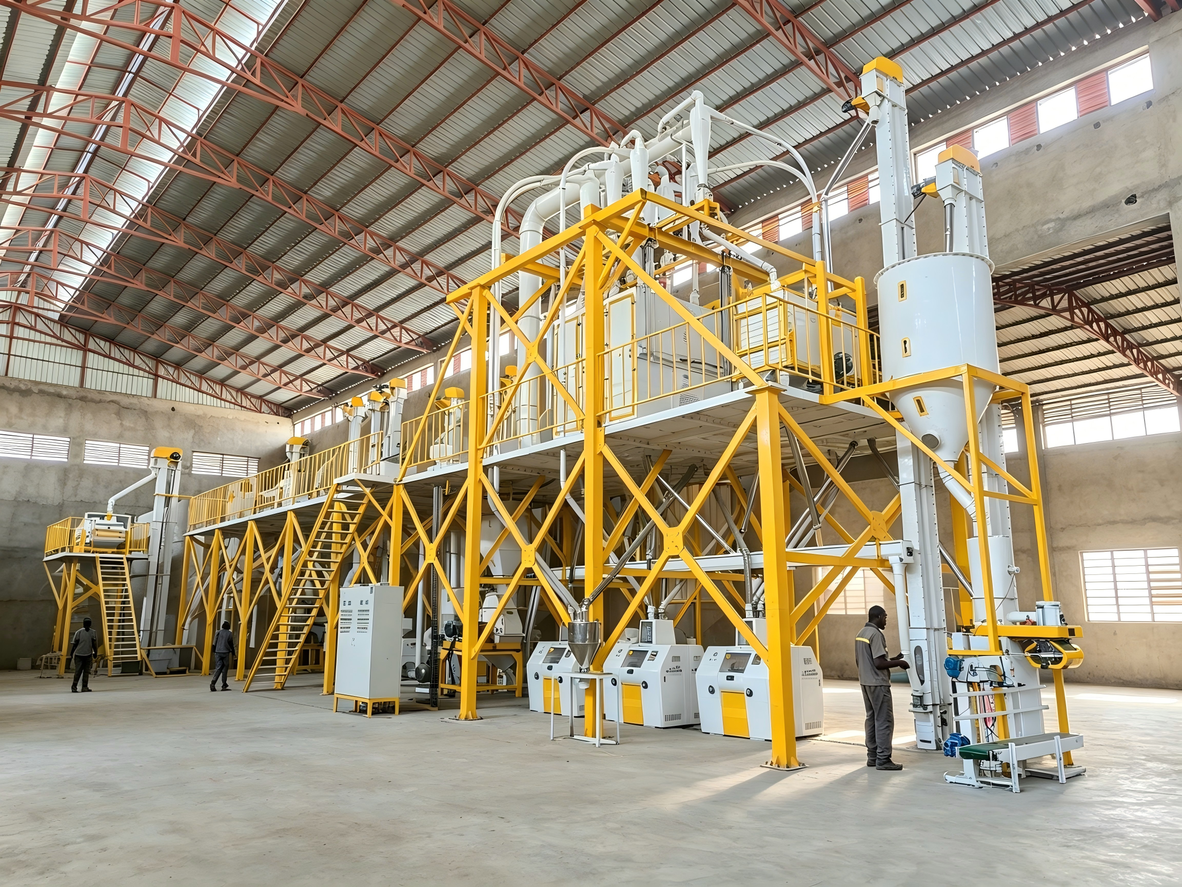 Uganda 52TPD maize flour mill plant